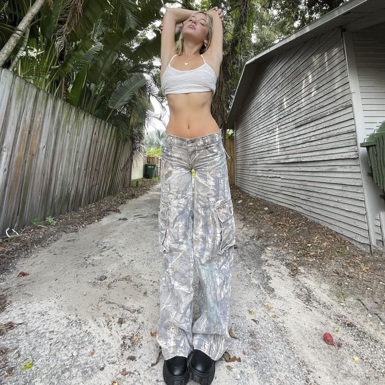 Curve Fit Camo Pants